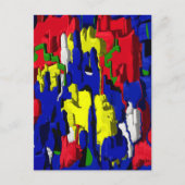 Risse im Blau, abstrakt Briefkaart (Voorkant)