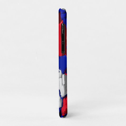 Risse im Blau, abstrakt Case-Mate iPhone Case (Achterkant/links)