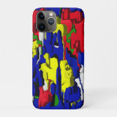 Risse im Blau, abstrakt Case-Mate iPhone Case (Achterkant)