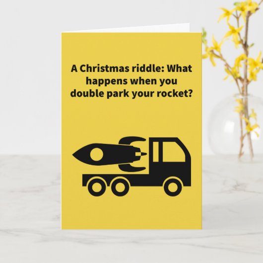 Rissile Tow - Kerstmis Kaart (Gele Bloem)