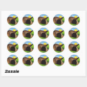 rist tomb ronde sticker (Vel)