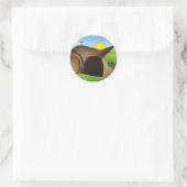 rist tomb ronde sticker (Tas)