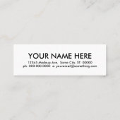 ristorante. mini visitekaartje (Achterkant)