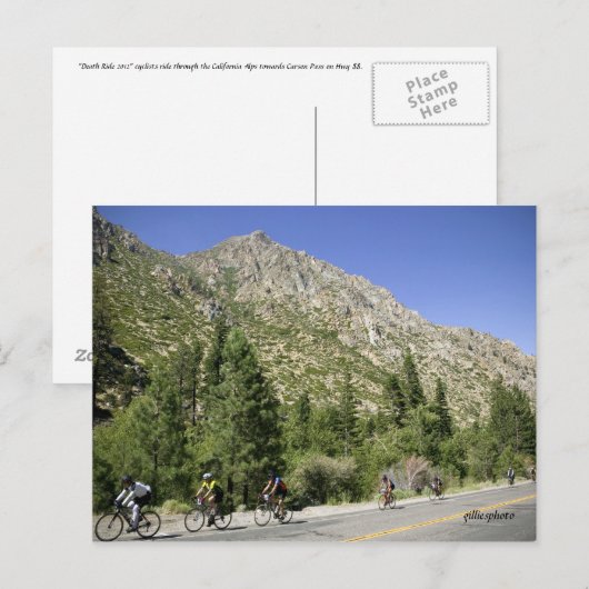 Rit door de Alpen Briefkaart (Voorkant / Achterkant)