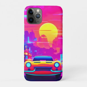 Rit door Neon Sunset City Case-Mate iPhone Case