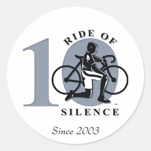 Rit of Silence 10e jaarlijkse herdenking Sticker (Voorkant)