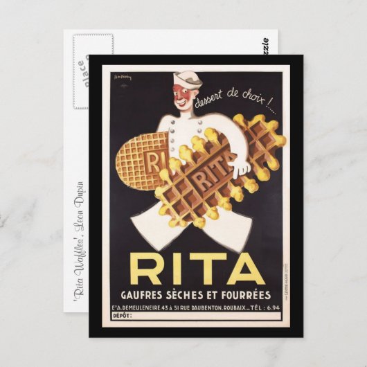  Rita Biscuit Ad Briefkaart (Voorkant / Achterkant)