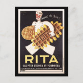  Rita Biscuit Ad Briefkaart (Voorkant)