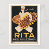 Rita Biscuits Vintage Ad Briefkaart (Voorkant)