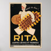 Rita Biscuits Vintage Ad Poster (Voorkant)