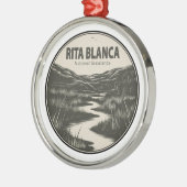 Rita Blanca National Grasslands Stream Metalen Ornament (Links)
