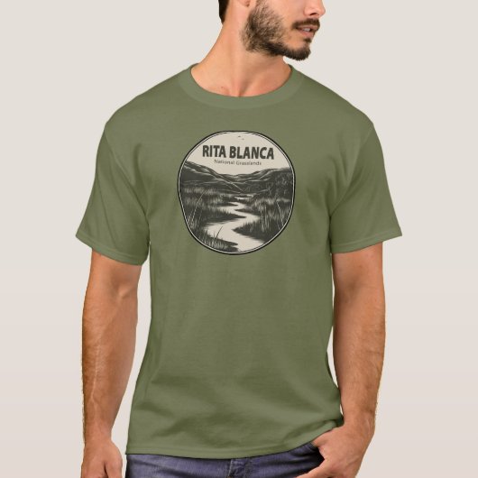 Rita Blanca National Grasslands Stream T-shirt (Voorkant)