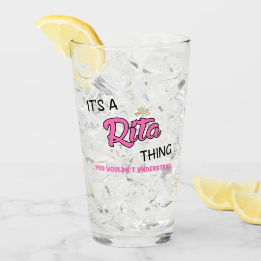 Rita ding dat je niet zou begrijpen glas (Voorkant ijs)