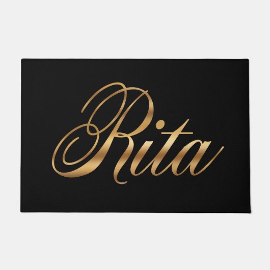 Rita gold Design Lettering Türmatte Deurmat (Voorkant)