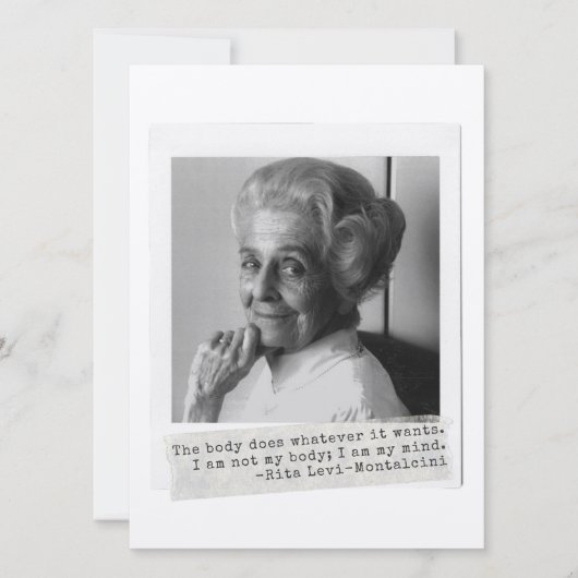 Rita Levi-Montalcini Citaat Vrouwen in de wetensch (Voorkant)