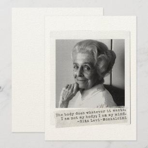 Rita Levi-Montalcini Citaat Vrouwen in de wetensch