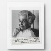Rita Levi-Montalcini Citaat Vrouwen in de wetensch Fotoplaat (Voorkant)