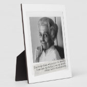 Rita Levi-Montalcini Citaat Vrouwen in de wetensch Fotoplaat (Zijkant)