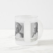 Rita Levi-Montalcini Citaat Vrouwen in de wetensch Matglas Koffiemok (Voorkant rechts)