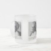 Rita Levi-Montalcini Citaat Vrouwen in de wetensch Matglas Koffiemok (Voorkant links)