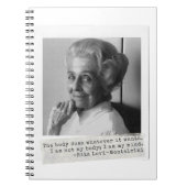 Rita Levi-Montalcini Citaat Vrouwen in de wetensch Notitieboek (Voorkant)