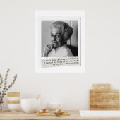 Rita Levi-Montalcini Citaat Vrouwen in de wetensch Poster (Keuken)