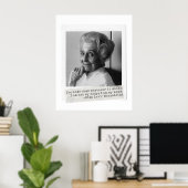Rita Levi-Montalcini Citaat Vrouwen in de wetensch Poster (Thuiskantoor)
