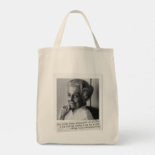 Rita Levi-Montalcini Citaat Vrouwen in de wetensch Tote Bag