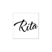 Rita naam cursieve manuscripthandtekening rubberstempel (Afrduk)