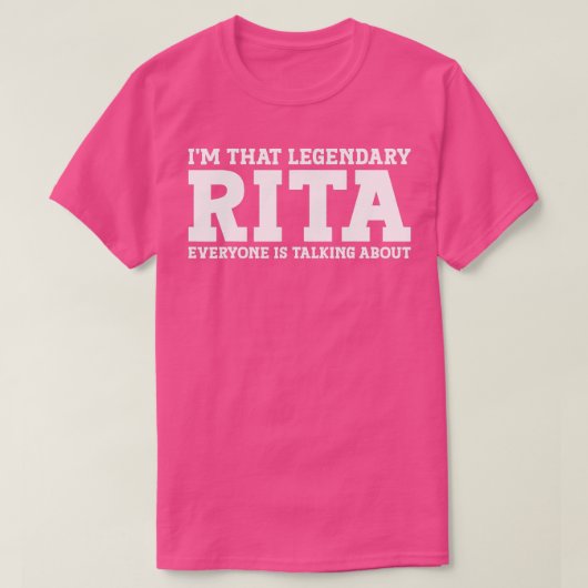 Rita Personal Name Women Girl Funny Rita T-shirt (Design voorkant)