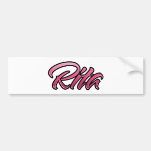 Rita roze Aufkleber-Sticker Bumpersticker