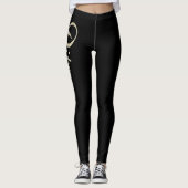 Rita white gold Handwriting Hose Leggings (Voorkant)