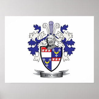 Ritchie Family Crest Coat. Poster