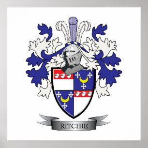 Ritchie Family Crest Coat. Poster