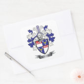 Ritchie Family Crest Coat. Vierkante Sticker (Envelop)