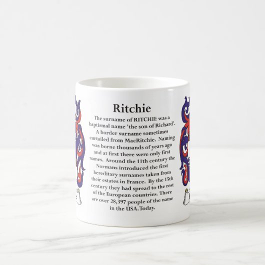 Ritchie - gezinskabel van de mok van wapens (Center)