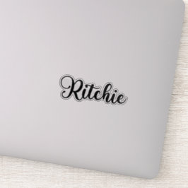 Ritchie Naam - Handgeschreven kalligrafie Sticker