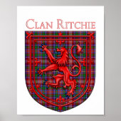 Ritchie Tartan Scottish Play Lion Rampant Poster (Voorkant)
