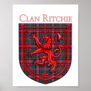 Ritchie Tartan Scottish Play Lion Rampant Poster