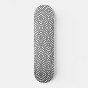 Ritdiamant, zwart, wit en grijs persoonlijk skateboard