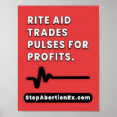 "Rite Aid" Poster 8,5x11" StopAbortionRx (Voorkant)