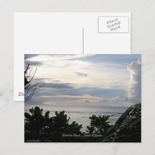 Ritidian Beach - eiland Guam Briefkaart (Voorkant / Achterkant)
