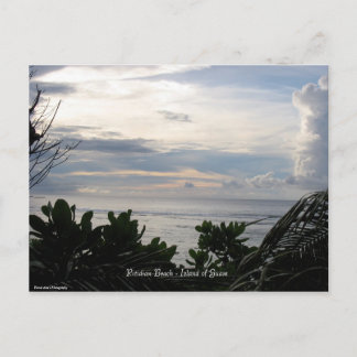 Ritidian Beach - eiland Guam Briefkaart