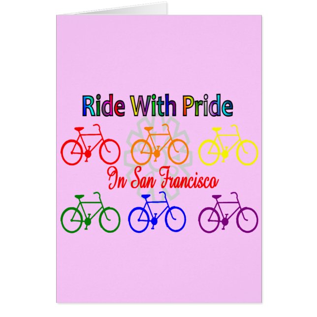 ritje met trots SF—Gay Lesbian fietser (Voorkant)