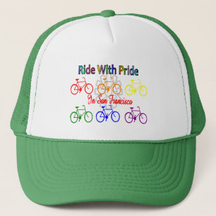 ritje met trots SF—Gay Lesbian fietser Trucker Pet