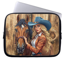 ritje op het platteland laptop sleeve