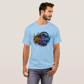 Ritme – Abstracte Geometrische Moderne Kunst T-shirt (Voorkant volledig)