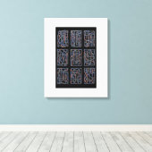 Ritme Abstracte Vlechting Canvasprint Canvas Afdruk (Insitu (Houten vloer))