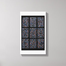 Ritme Abstracte Vlechting Canvasprint Canvas Afdruk