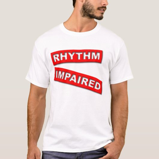 Ritme Beperkt Grappig T-shirt Humor (Voorkant)